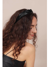 Romashka - Интернет-магазин женской одежды |  Обруч с узелком из искусственной кожи ROMASHKA, Черный 5309