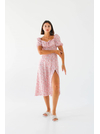 Romashka - Інтернет магазин жіночого одягу | Сукня "Сорренто" з розрізом ROMASHKA молочний plus, Колір: Молочний plus, Розмір одягу: S