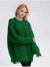 Romashka - Интернет-магазин женской одежды |  Свитер удлиненный «Виргиния» ROMASHKA зеленый, Цвет: Зеленый, Размер одежды: One Size