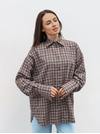 Romashka - Интернет-магазин женской одежды |  Рубашка "Стрит" ROMASHKA Шоколадный plus , Цвет: Шоколадный plus, Размер одежды: M|L