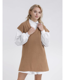 Romashka - Интернет-магазин женской одежды |  Жилет "Висконсин"  с V-образным вырезом ROMASHKA песочный, Цвет: Песочный, Размер одежды: One Size