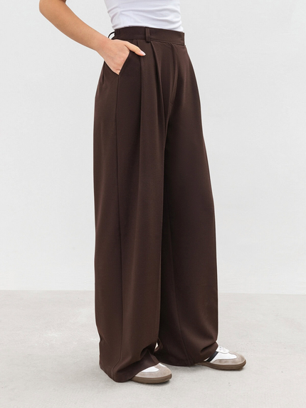 Romashka - Інтернет магазин жіночого одягу | Брюки "Призма" ROMASHKA Коричневий, Колір: Коричневий, Розмір одягу: S