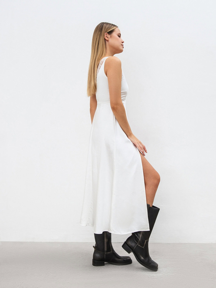 Romashka - Интернет-магазин женской одежды |  Платье миди "Нимфа" ROMASHKA Белый, Цвет: Белый, Размер одежды: S
