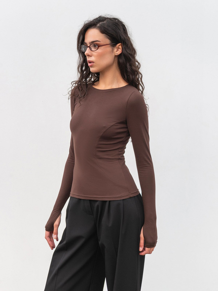 Romashka - Интернет-магазин женской одежды |  Лонг "Тенеро" ROMASHKA Коричневый, Цвет: Коричневый, Размер одежды: XS|S