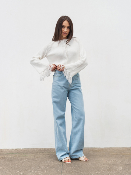 Romashka - Інтернет магазин жіночого одягу | Кардиган "Шаді" ROMASHKA Молочний, Колір: Молочний , Розмір одягу: S|M, num: 19627