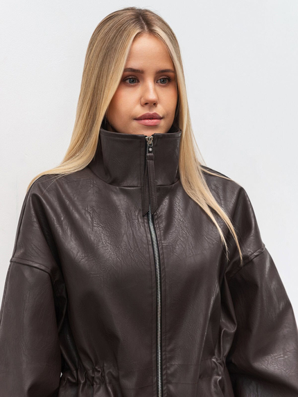 Romashka - Інтернет магазин жіночого одягу | Куртка на кулісці "Дістрікт" ROMASHKA Коричневий, Колір: Коричневий, Розмір одягу: XS|S