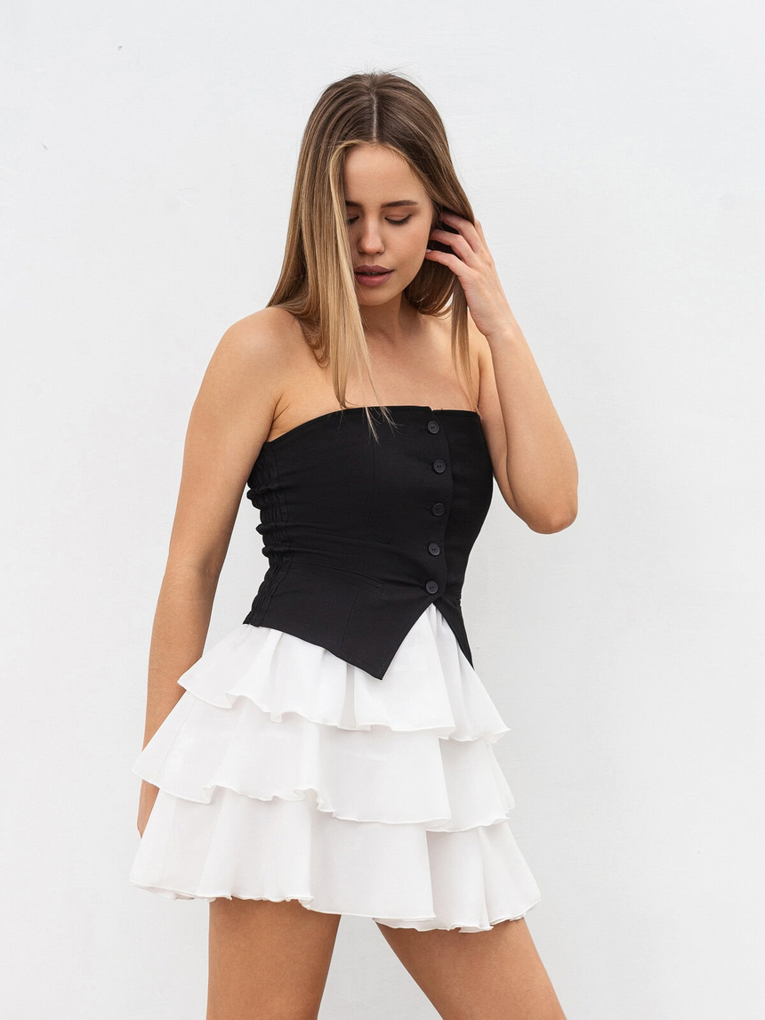 Romashka - Інтернет магазин жіночого одягу | Спідниця «Панакота» ROMASHKA Молочний, Колір: Молочний , Розмір одягу: XS|S