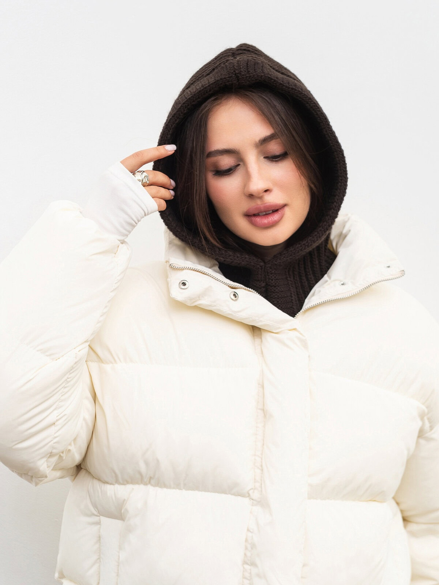 Romashka - Інтернет магазин жіночого одягу | Капор "Вінд" ROMASHKA Коричневий, Колір: Коричневий, num: 19934