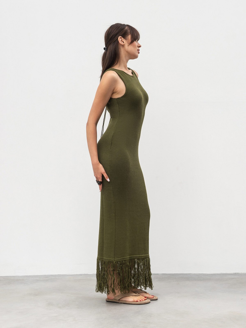 Romashka - Інтернет магазин жіночого одягу | Сукня "Каліпсо" ROMASHKA Оливковий, Колір: Оливковий, Розмір одягу: M|L